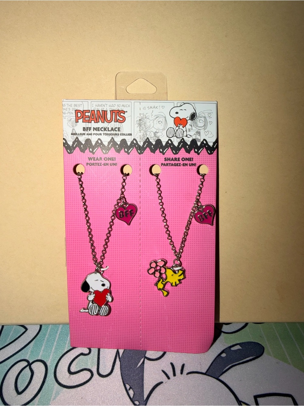 πΎNIP Peanuts BFF Necklace Set with Snoopy & Woodstock